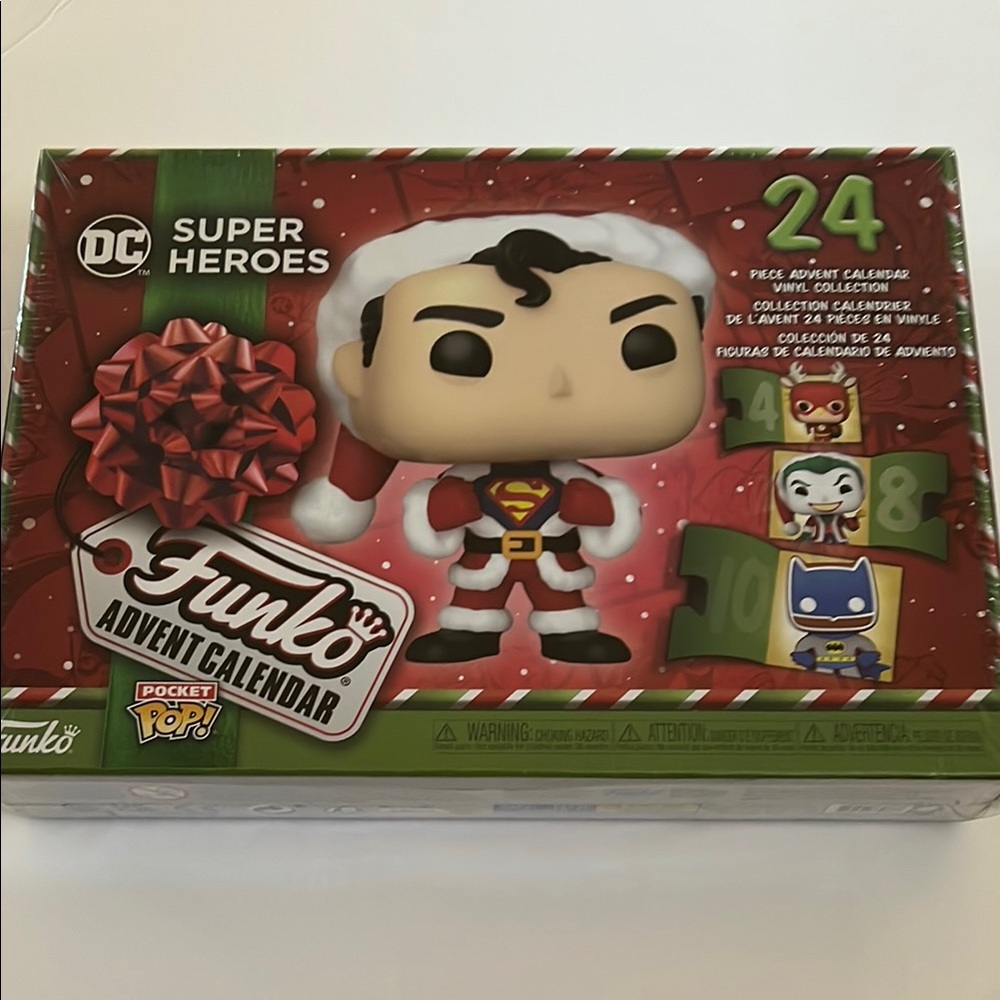 New Funko Pocket Pop DC Super Heroes 24 Piece Advent Calendar